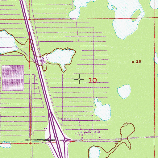 Topographic Map of Prince of Peace Anglican Church, FL