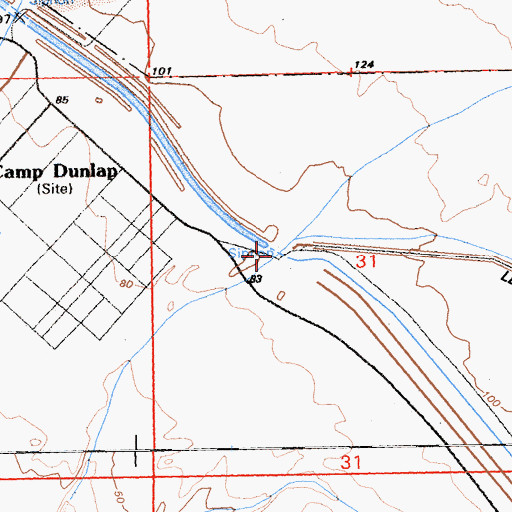 Topographic Map of Siphon Seven, CA