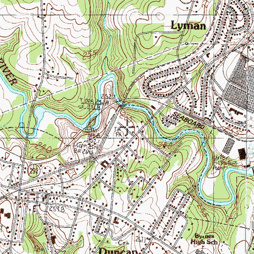 Topographic Map of Galloway Trailer Park, SC