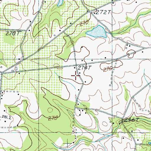Topographic Map of Diamond J Mobile Home Park, SC