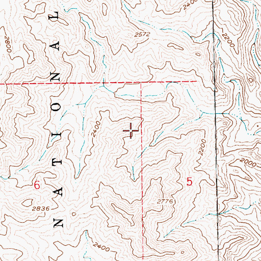 Topographic Map of Eldorado Wilderness, NV