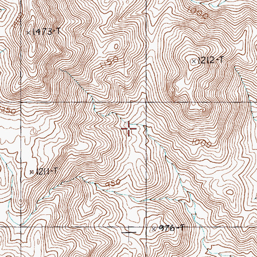 Topographic Map of Jumbo Springs Wilderness, NV