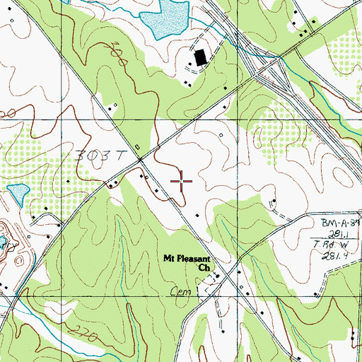 Topographic Map of Ragan Orchards, SC
