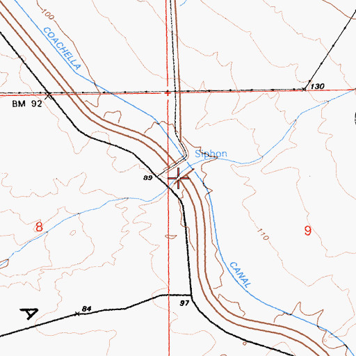 Topographic Map of Siphon Six, CA