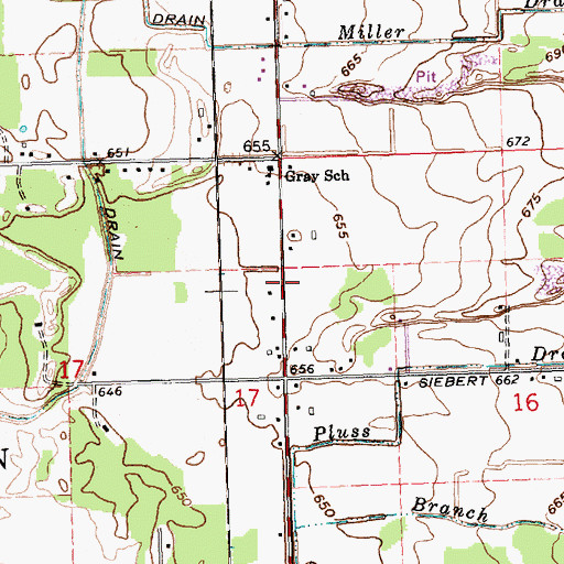 Topographic Map of Lord of New Life Lutheran Church, MI