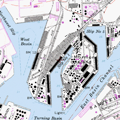 Topographic Map of Slip Number One, CA