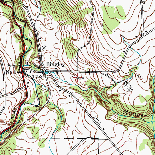 Topographic Map of Haight Cemetery, NY