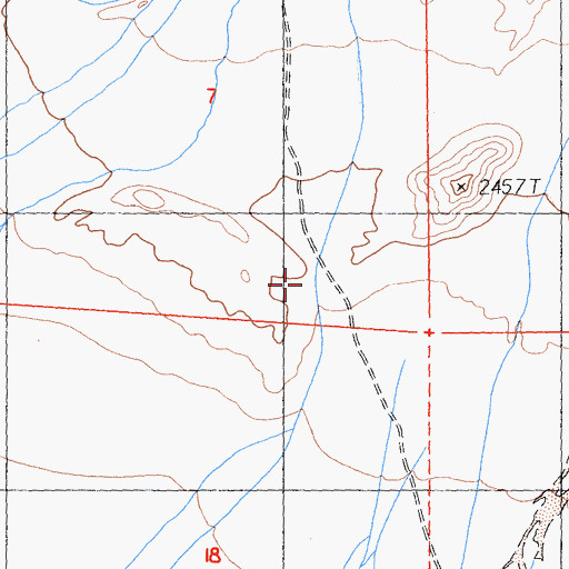 Topographic Map of Spanish Canyon, CA