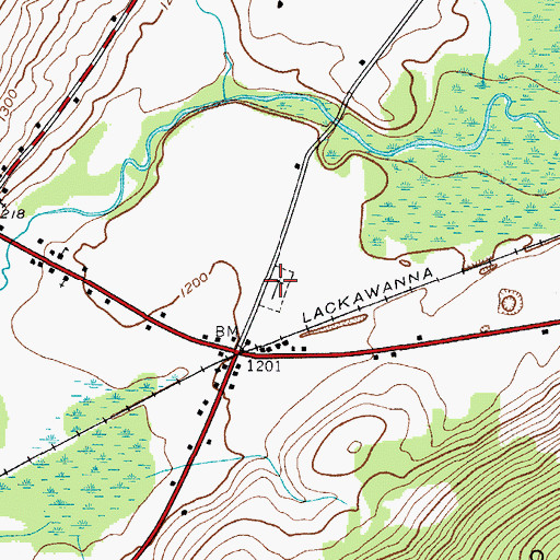 Topographic Map of Graham Cemetery, NY