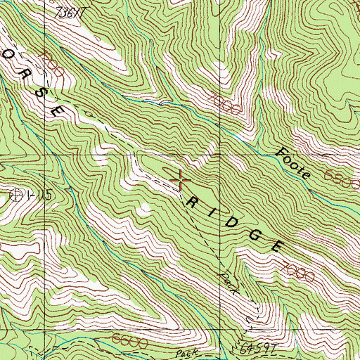 Topographic Map of Horse Ridge, AZ