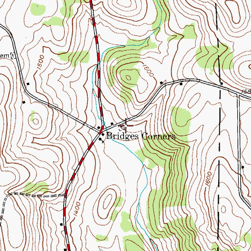 Topographic Map of Strip Road Cemetery, NY