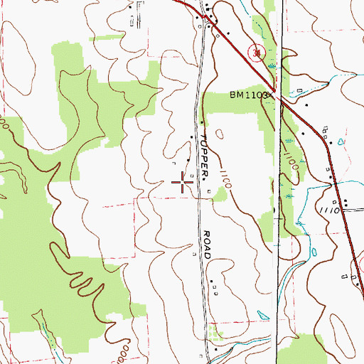 Topographic Map of Elkendale Farms, NY