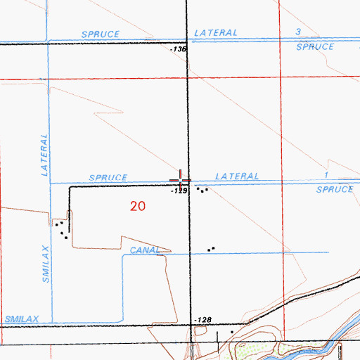 Topographic Map of Spruce Lateral One, CA