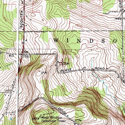 Topographic Map of Riley Farm Cemetery, NY