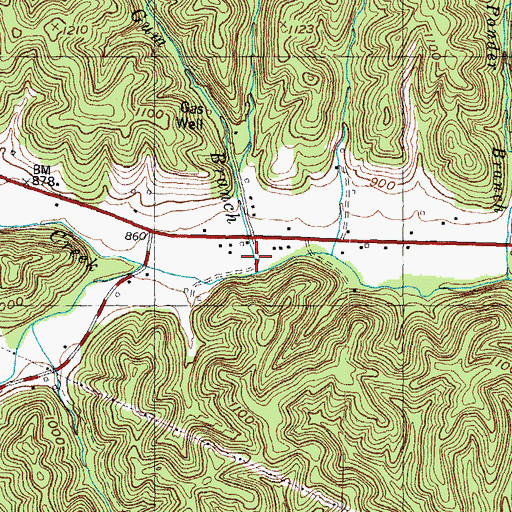 Topographic Map of Malcolm Post Office (historical), KY