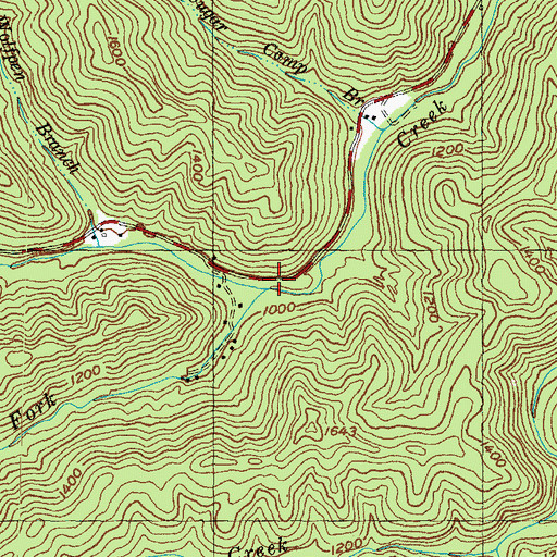 Topographic Map of Van Camp Post Office (historical), KY