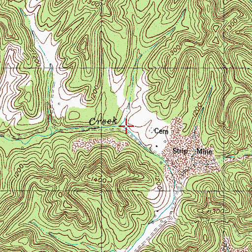 Topographic Map of Byron Post Office (historical), KY