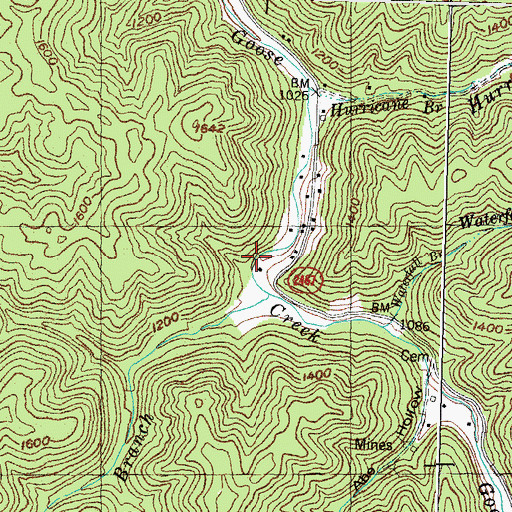 Topographic Map of Smallwood Post Office (historical), KY
