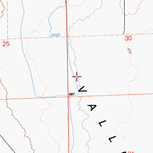 Topographic Map of Sunflower Valley, CA