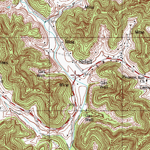 Topographic Map of Ponder Post Office (historical), KY