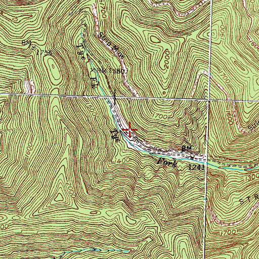 Topographic Map of Anchor Post Office (historical), KY