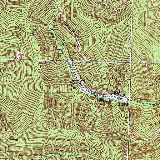 Topographic Map of Anchor Railroad Station (historical), KY
