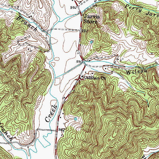 Topographic Map of Callihan School (historical), KY