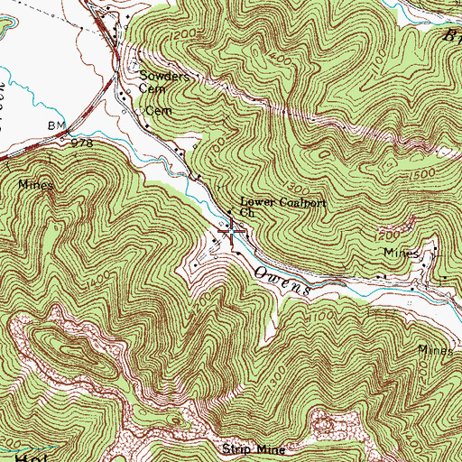 Topographic Map of East Jellico (historical), KY