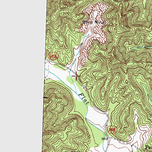 Topographic Map of Flat Lick School (historical), KY