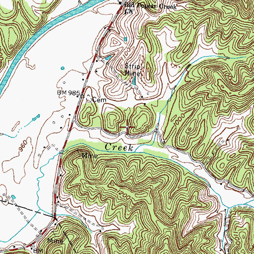Topographic Map of Goodin School (historical), KY