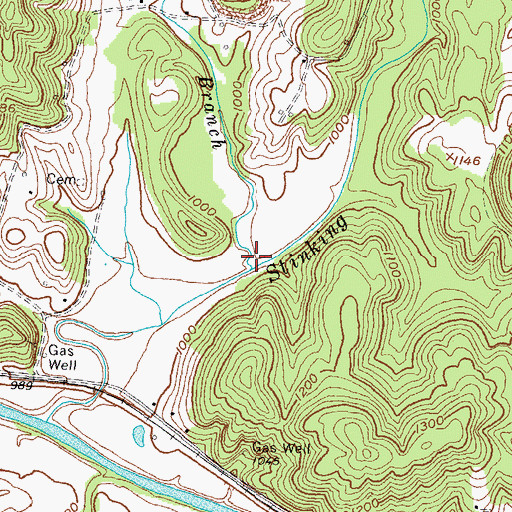 Topographic Map of Haults Flats, KY