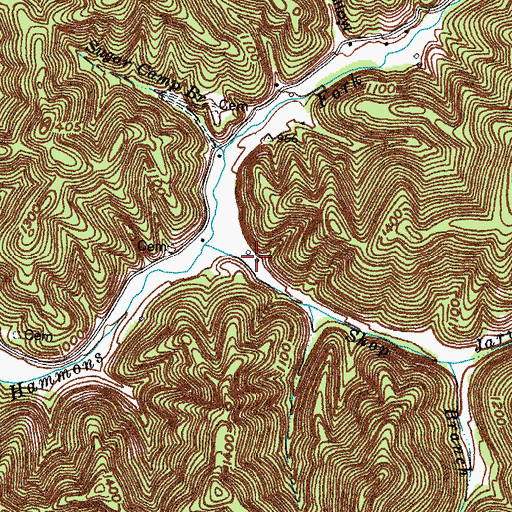 Topographic Map of Abel Post Office (historical), KY