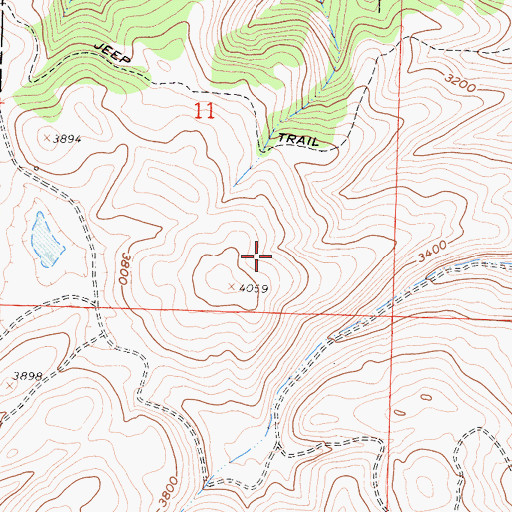 Topographic Map of Temblor Range, CA