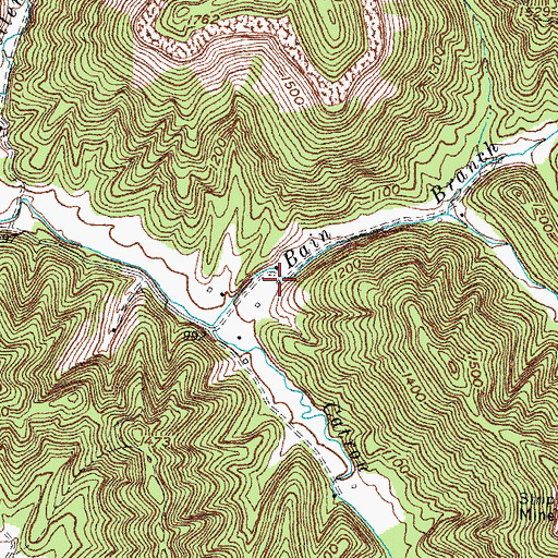 Topographic Map of Hubbs Post Office (historical), KY