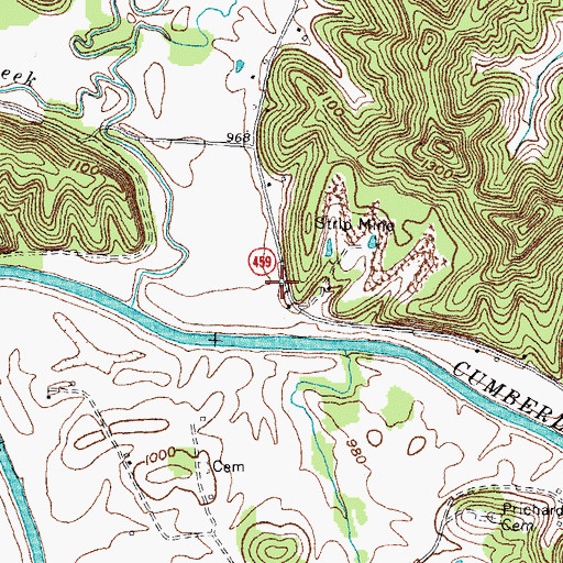 Topographic Map of Lindsay Post Office (historical), KY