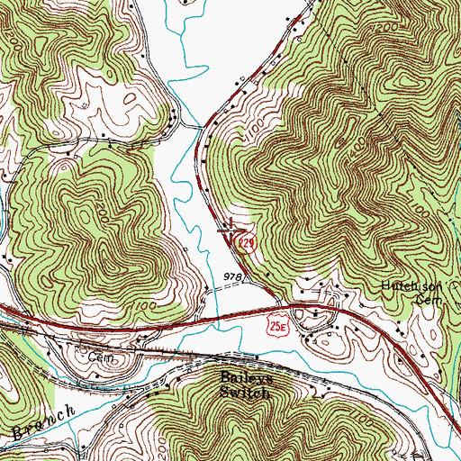 Topographic Map of McClellan School (historical), KY