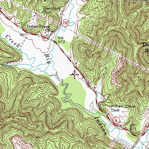 Topographic Map of New Covenant Church, KY