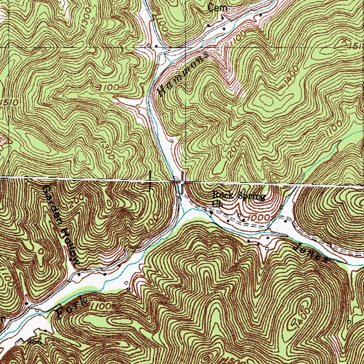 Topographic Map of Rock Spring School (historical), KY