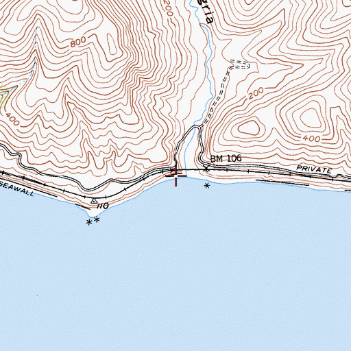 Topographic Map of Caada de Alegria, CA