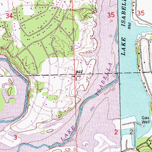 Topographic Map of Bundy Station (historical), MI