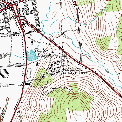 Topographic Map of McGregory Hall, NY