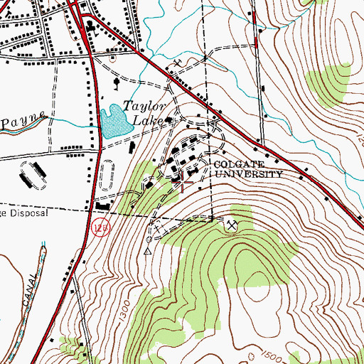Topographic Map of Stillman Hall, NY