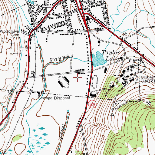 Topographic Map of Van Doren Field, NY