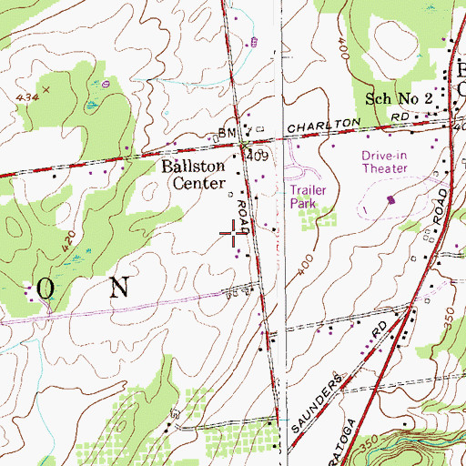 Topographic Map of Mandak Stables, NY
