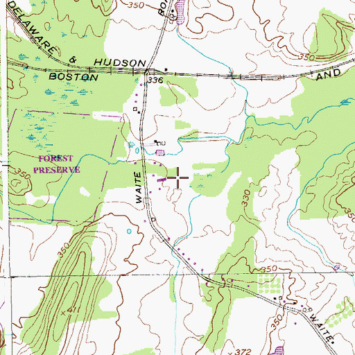 Topographic Map of After Hours Farm, NY