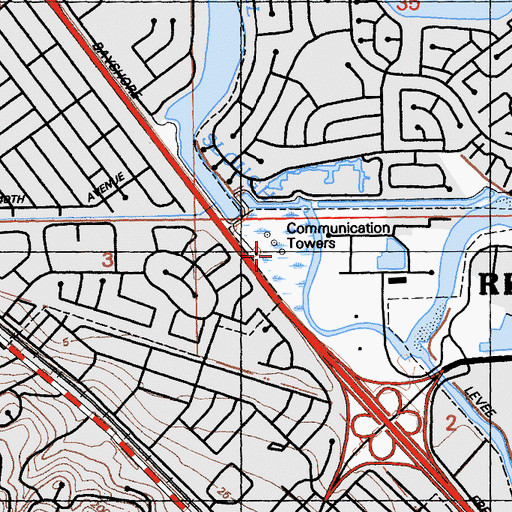 Topographic Map of KKHI, CA