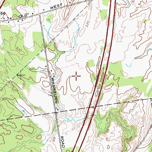 Topographic Map of Kidron Brook Paint And Quarter Horse Farm, NY