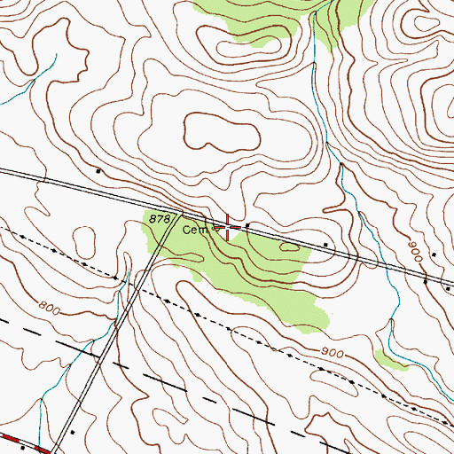 Topographic Map of Dutch Reformed Church Cemetery, NY