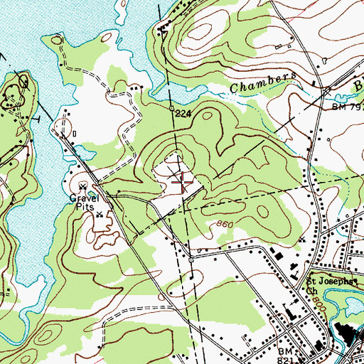 Topographic Map of Broadalbin Mayfield Rural Cemetery, NY