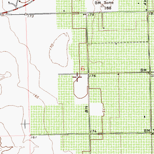 Topographic Map of Orange Grove Elementary School, AZ